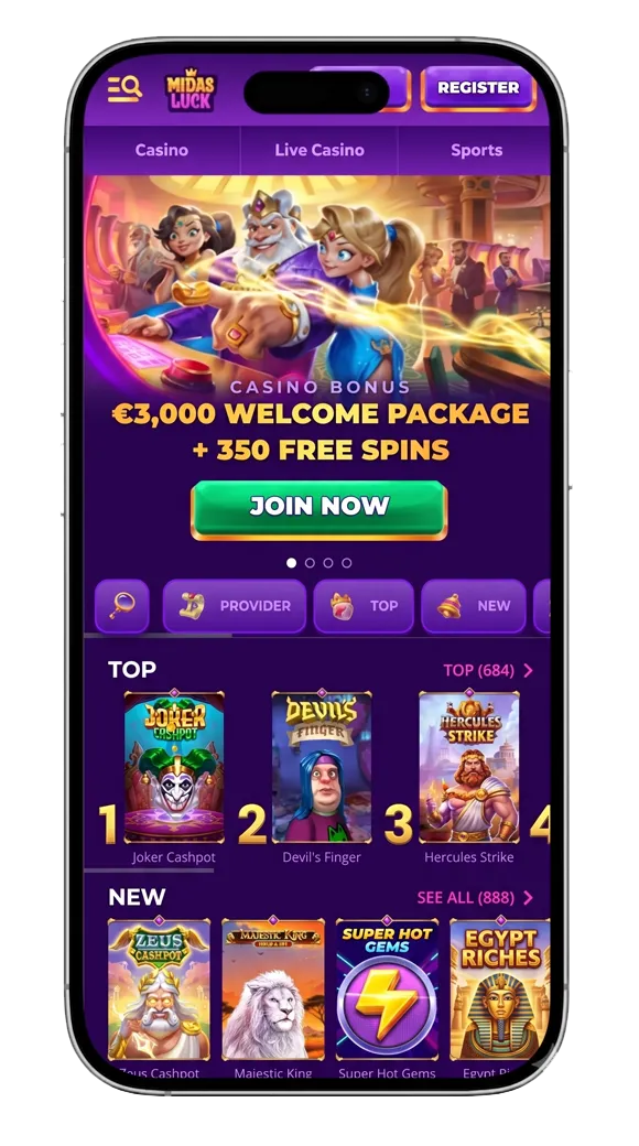 Midasluck application